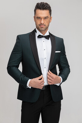 żakardowy męski garnitur