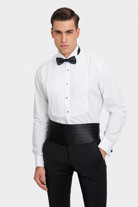 Wizytowa koszula z żabotem 01408A00GSB